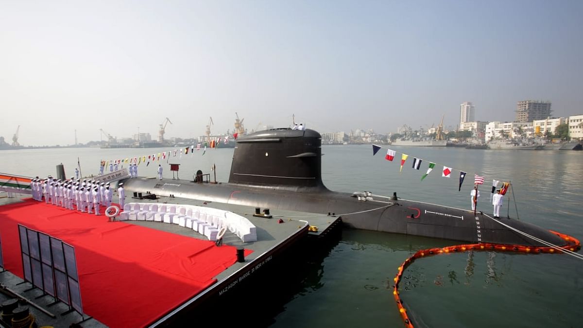 Scorpene subs project cross half-way mark as INS Vela commissioned 