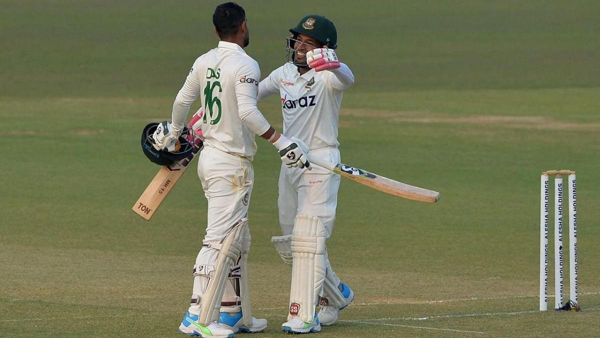 Das, Mushfiqur hit fifties for Bangladesh after top-order collapse in Test against Pakistan