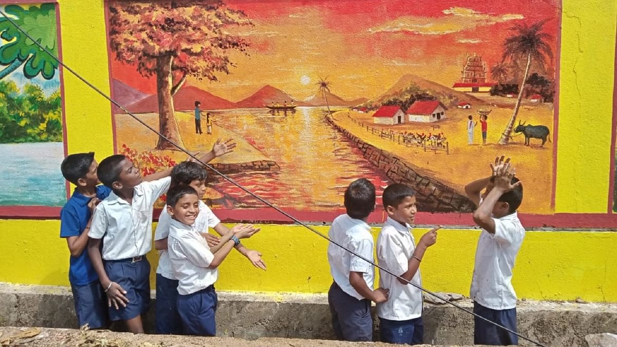This school's walls are a window into the world of stories