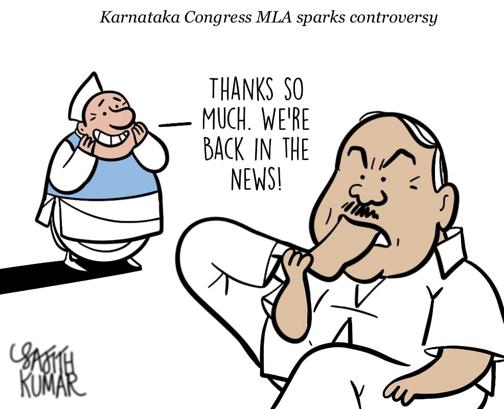 DH Toon | Rape remark brings Cong 'back in the news'