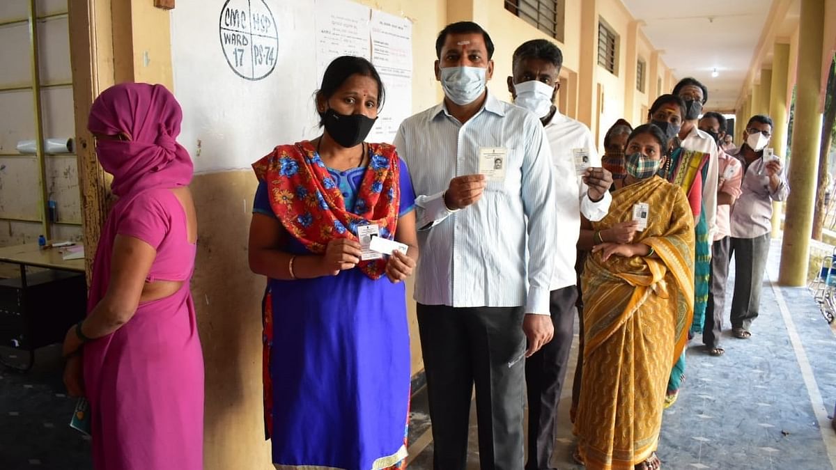 Polling peaceful in 58 ULBs, 381 gram ganchayats across Karnataka