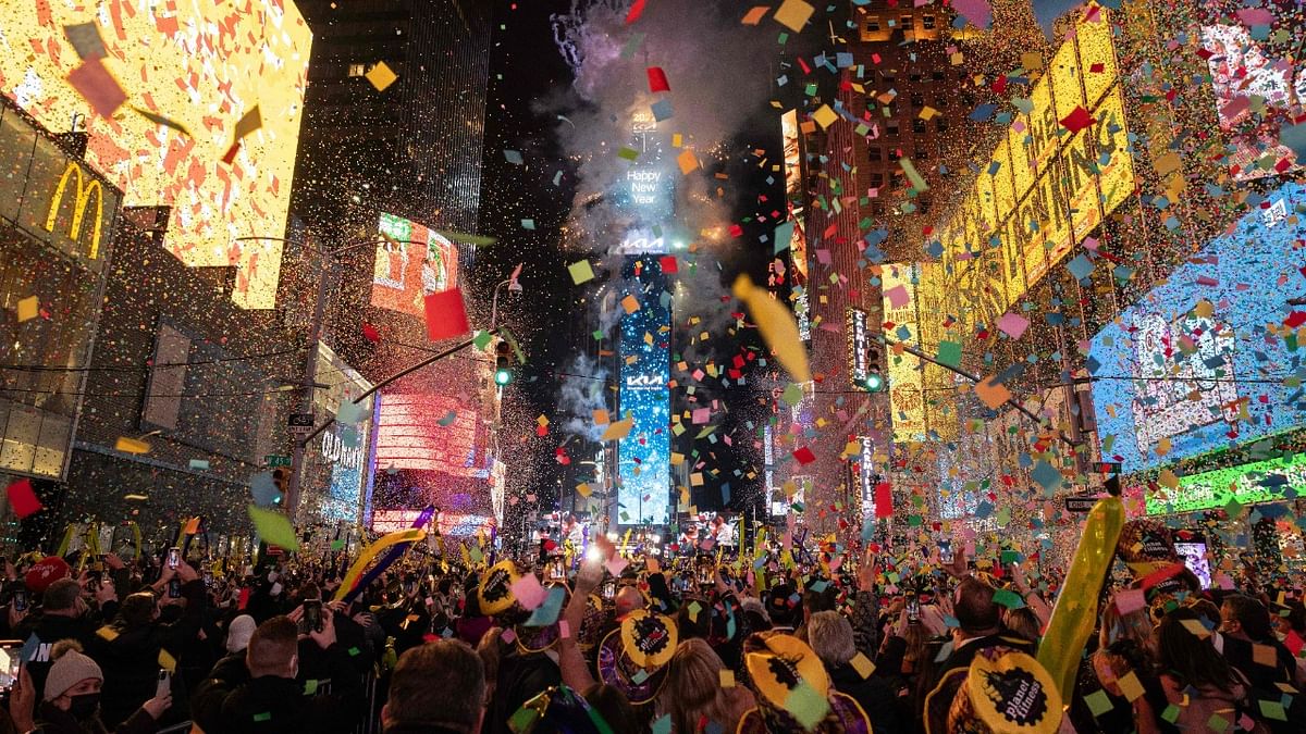 Omicron dampens global New Year celebrations, fewer watch ball drop in Times Square