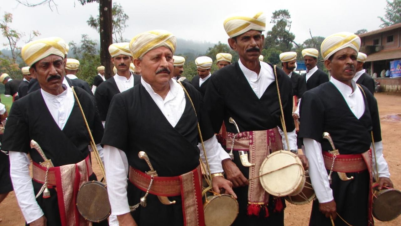 Costumes of Kodava or Coorg Men usually worn on occasion
