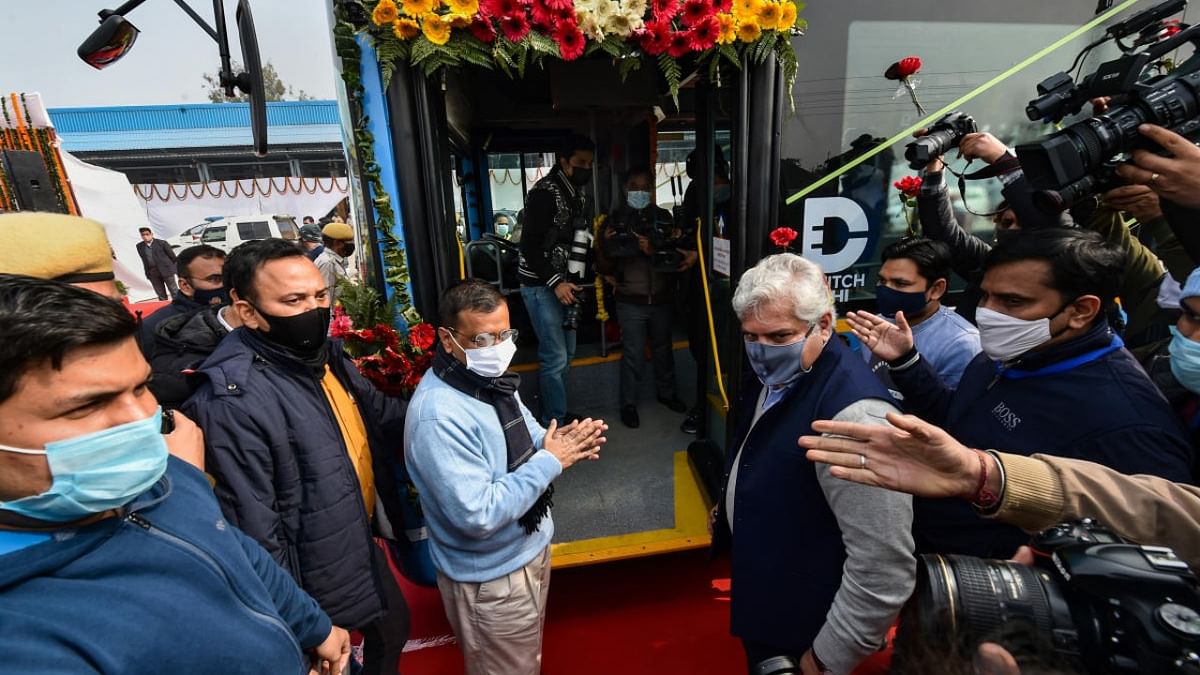 BJP takes dig at AAP for procuring 1 electric bus in 7 years