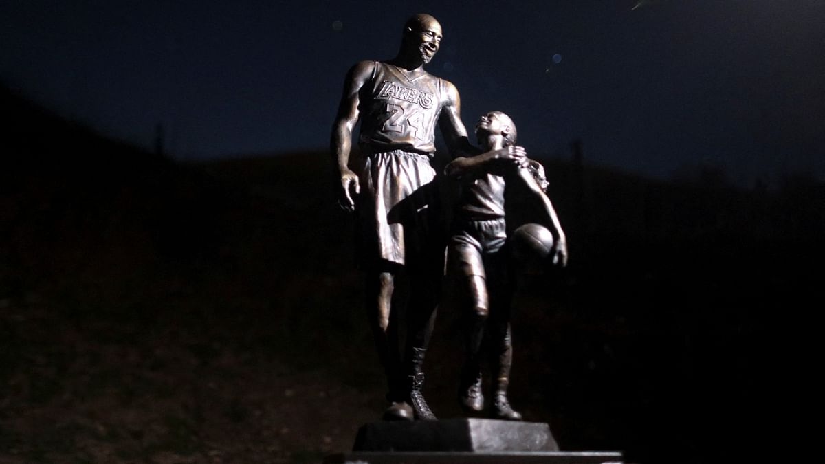 Kobe Bryant statue erected at crash site on death anniversary