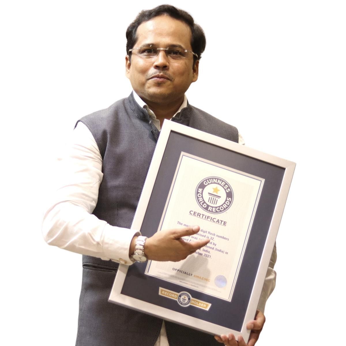 Bengalurean memory wiz sets Guinness record