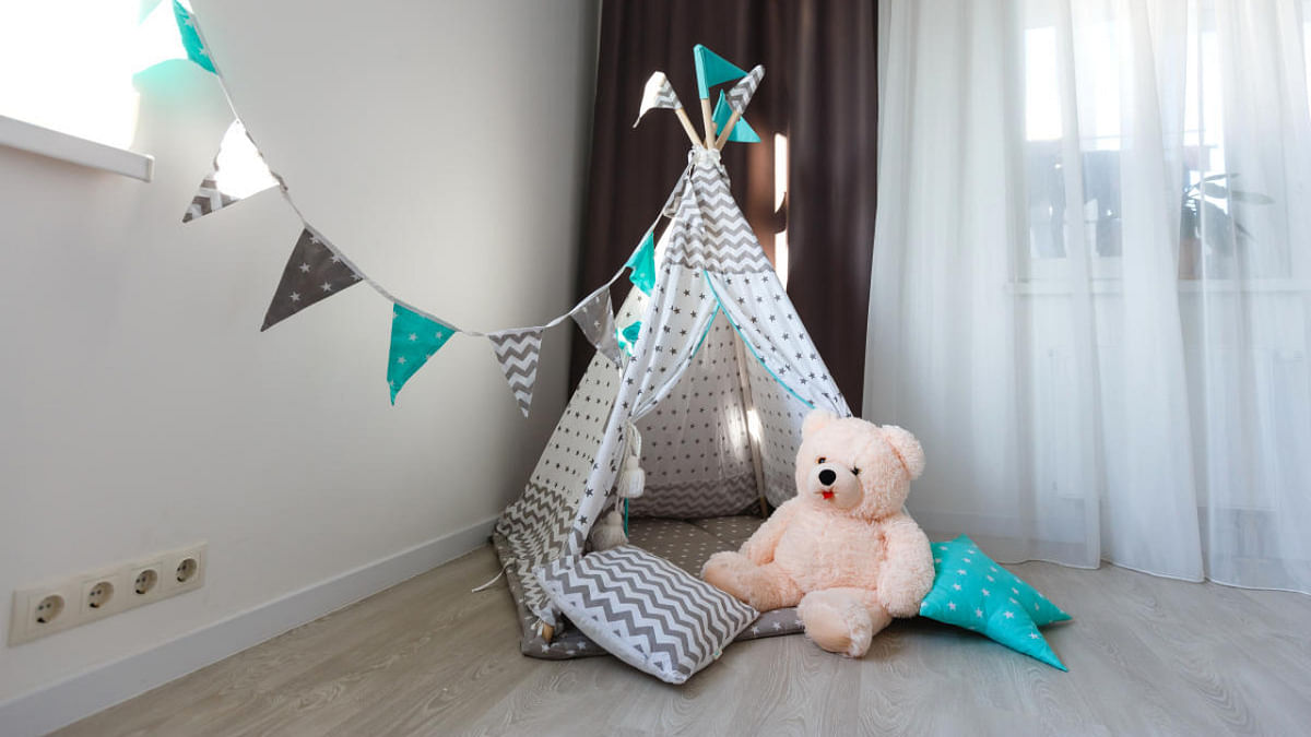 Make a teepee tent at home