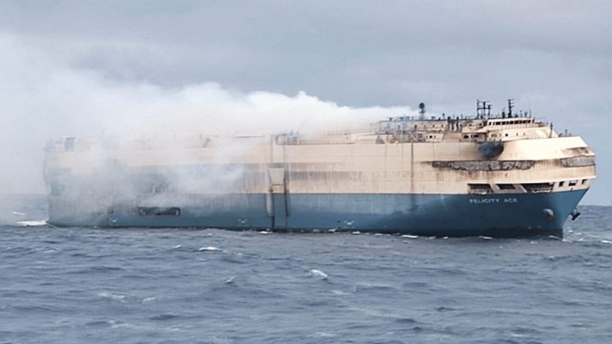 Fire destroys thousands of Audis, Porsches, Bentleys on cargo ship