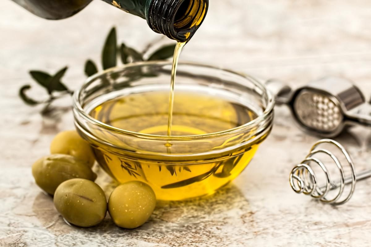 The oozing goodness of olive oil