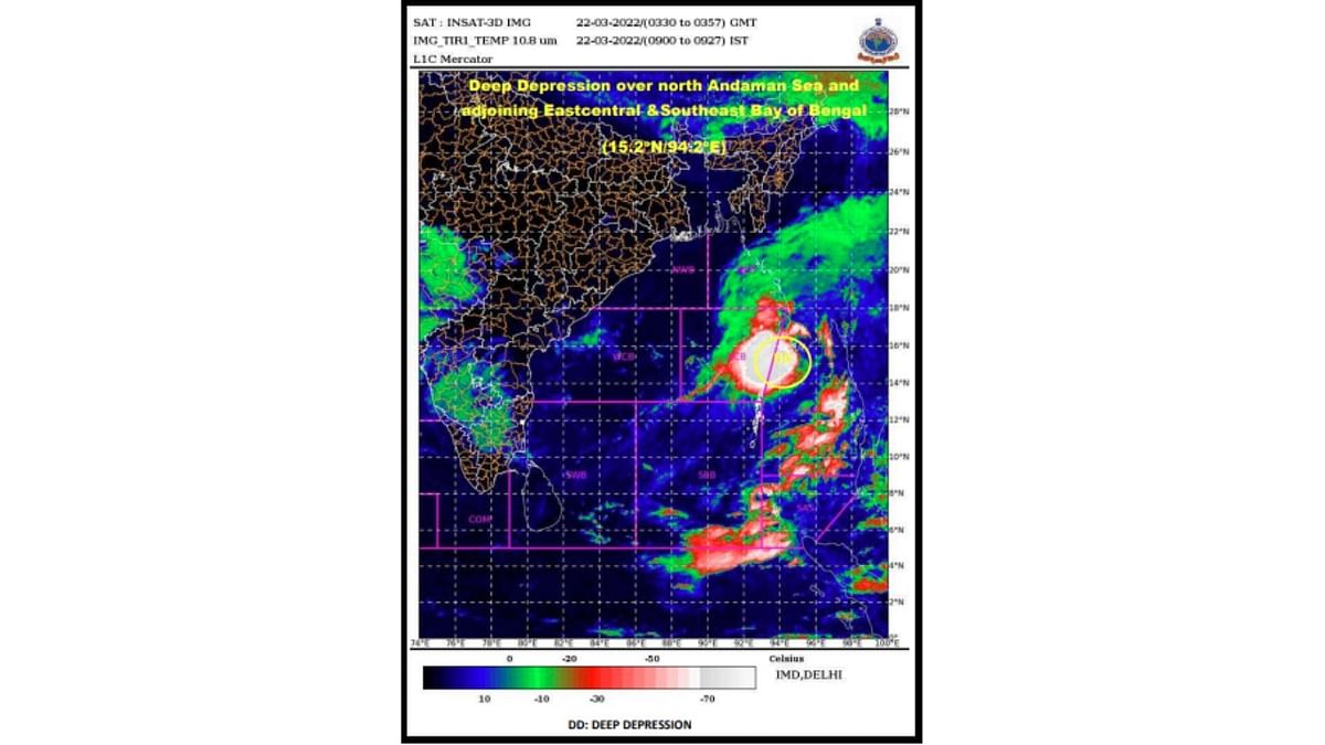 Deep depression over north Andaman Sea likely to cross Myanmar coast on Tuesday
