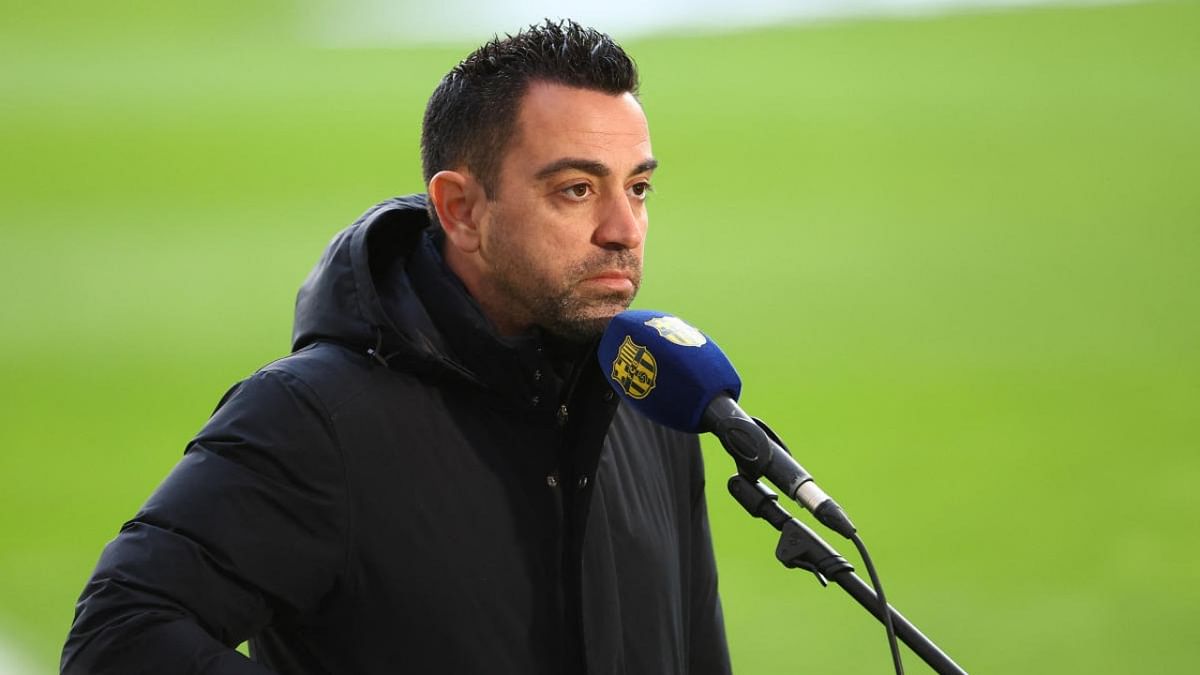 Barcelona manager Xavi unhappy with pitch condition in Frankfurt