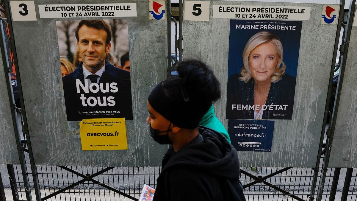 In France, a nail-biting election as Macron's rival surges