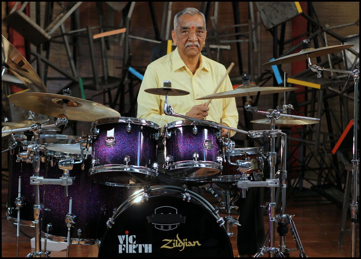 Tribute to drum guruBabu Sukumar today