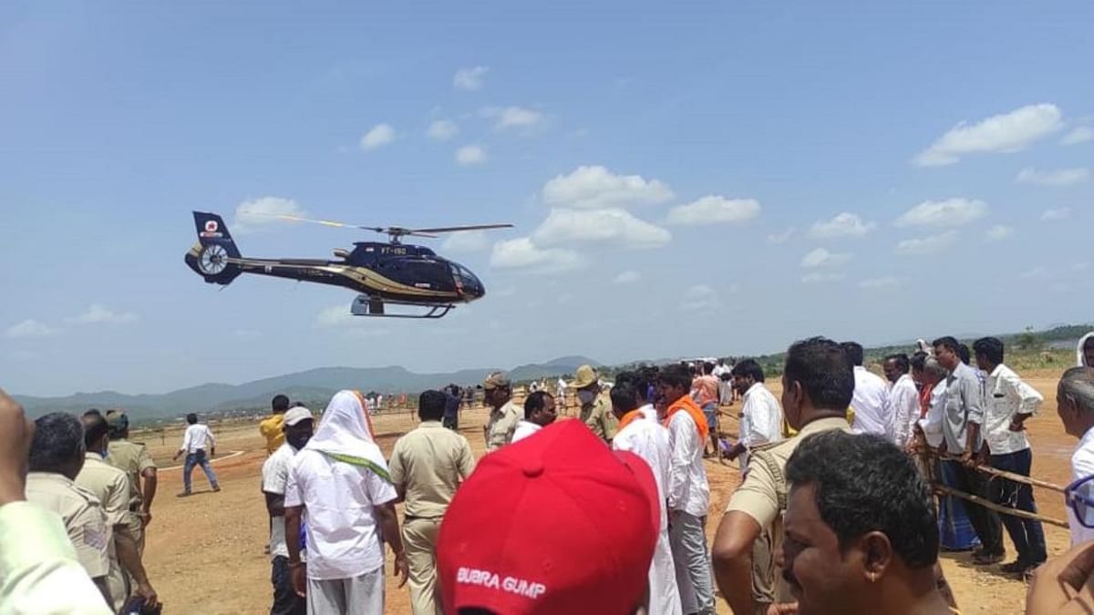 MLA brings joy to villagers with free chopper ride day