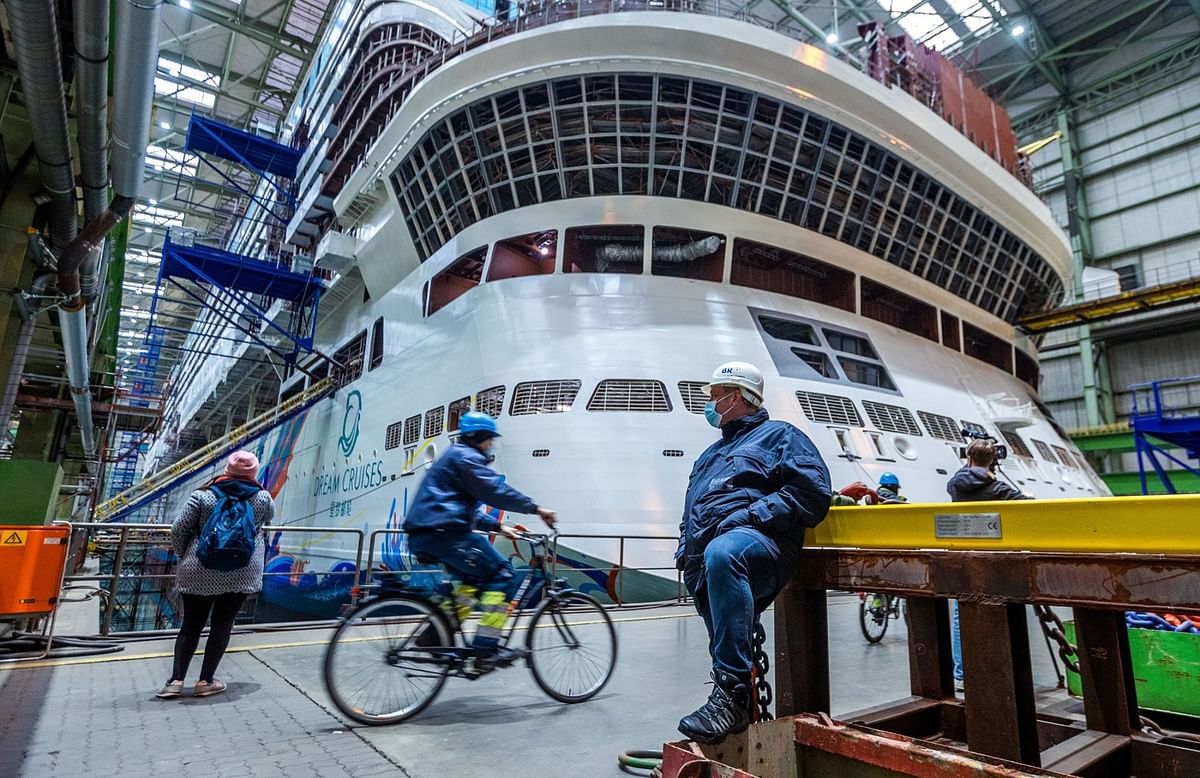 Giant cruise ship’s maiden voyage may be to a scrapyard