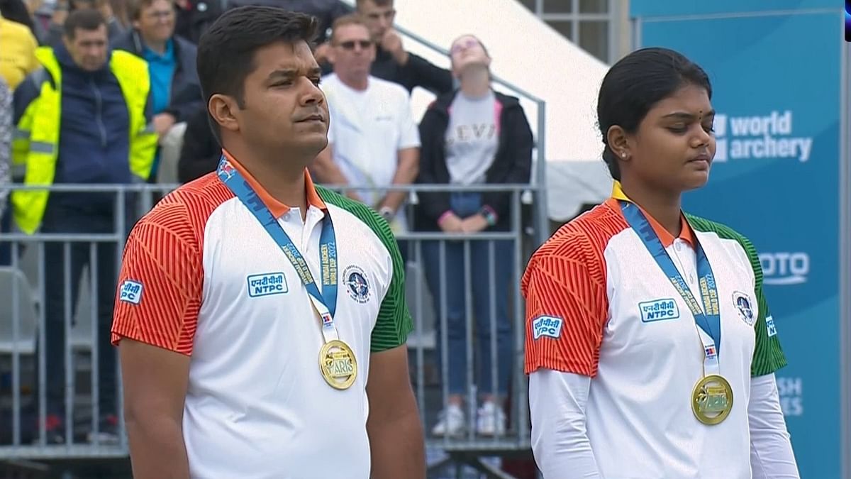 Abhishek-Jyothi pair grabs maiden compound mixed team gold for India in archery World Cup