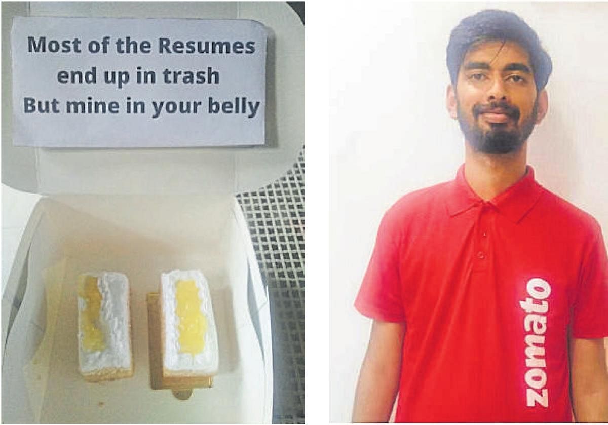 Sweet approach: Start-up job aspirant submits CV with pastries