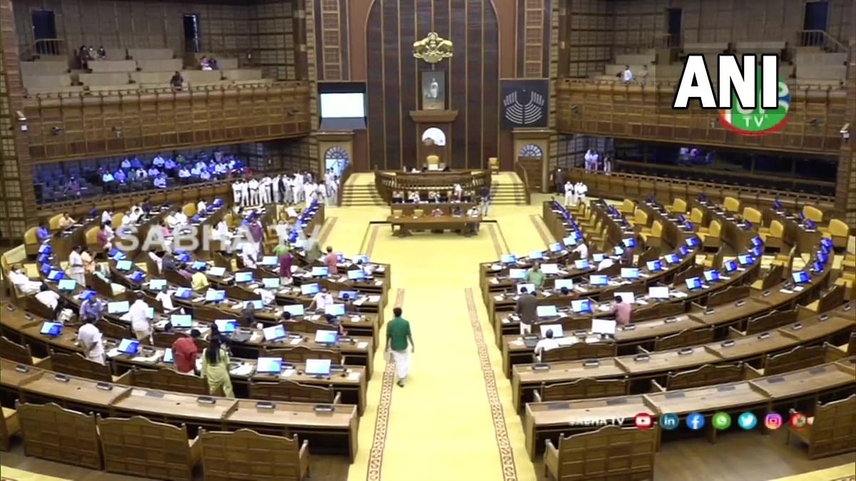 Kerala Assembly adjourned within 10 minutes amid ruckus over minister's anti-Constitution remarks