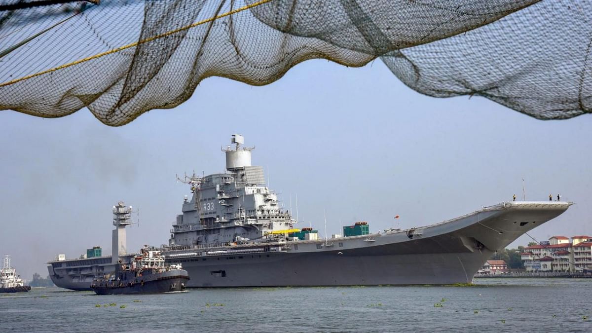 Incident of fire reported onboard aircraft carrier INS Vikramaditya