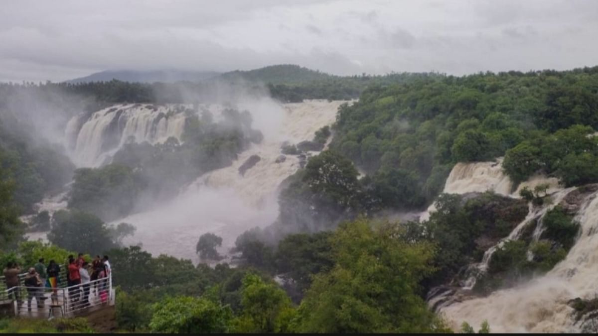 Shut down amid rising water levels, Barachukki falls reopens to tourists
