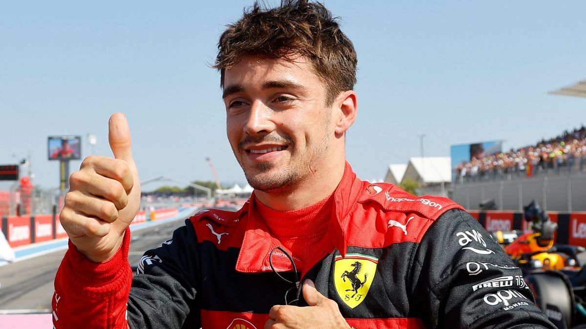 Leclerc on pole in France with Verstappen alongside