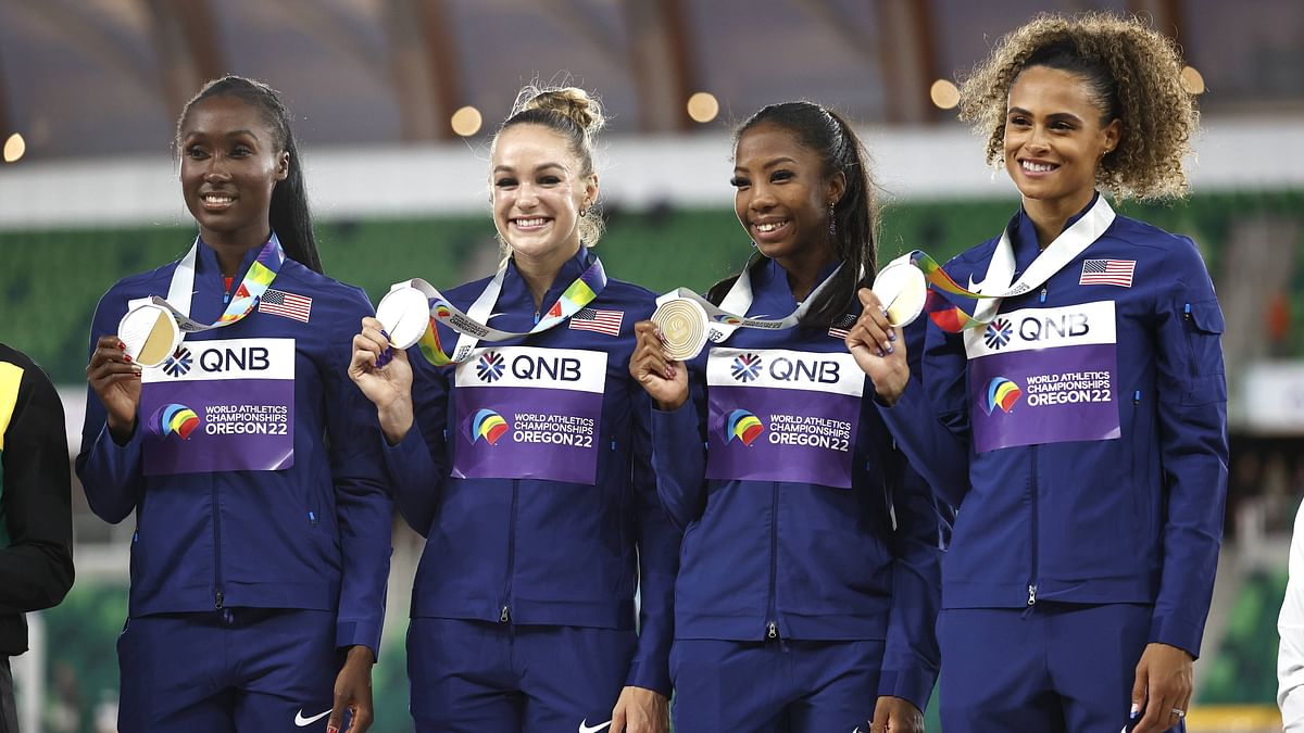 US women win gold in 4x400m relay: Third successive World Championships title 