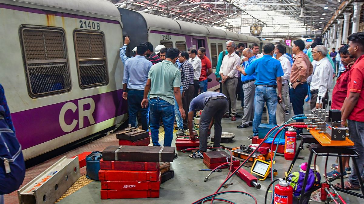 Local train derails in Mumbai, none hurt; Harbour Line services disrupted