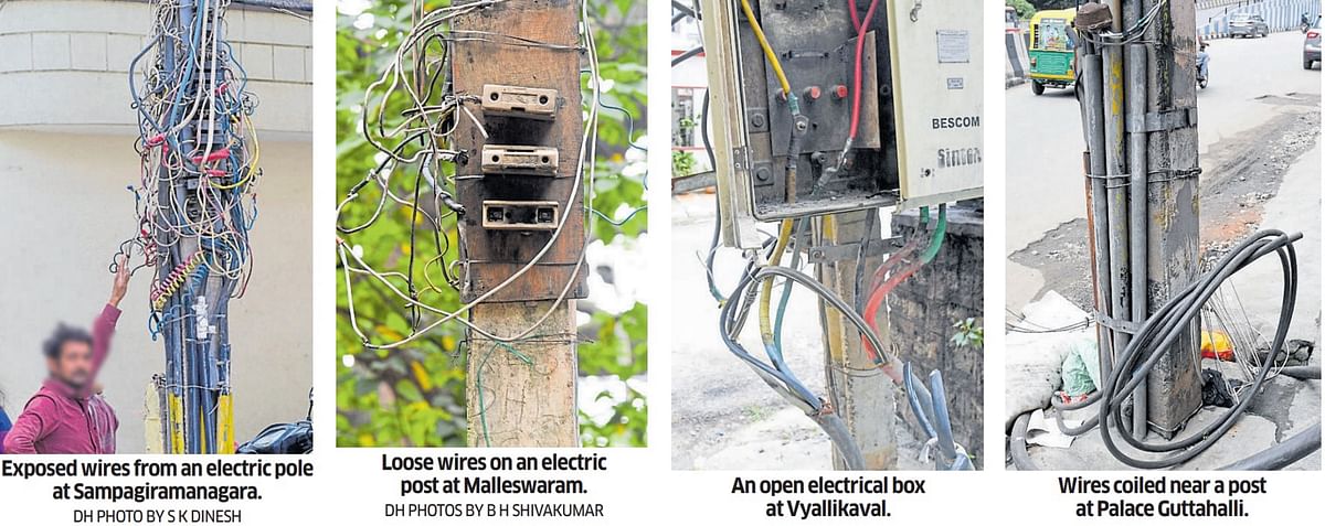 Wires hanging hazardously in public places? Complain here