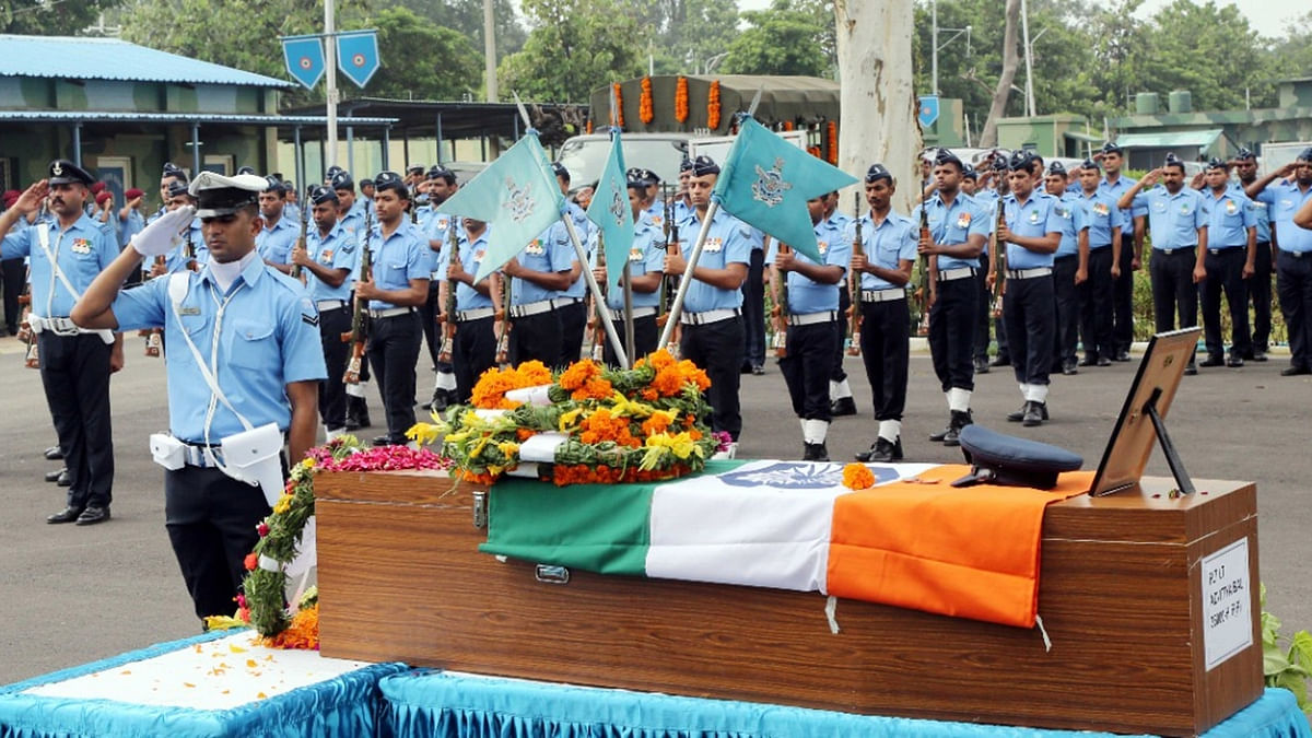 Thousands turn up as coffin of MiG pilot, Advitiya Bal, arrives in Jammu