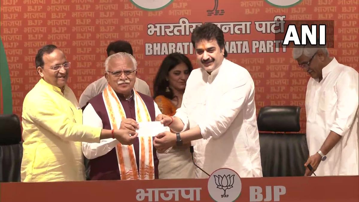 Kuldeep Bishnoi joins BJP in presence of CM Manohar Lal Khattar