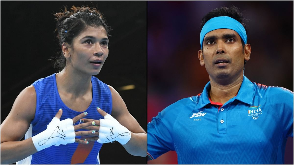 Sharath Kamal, Nikhat Zareen to be India's flagbearers for CWG closing ceremony