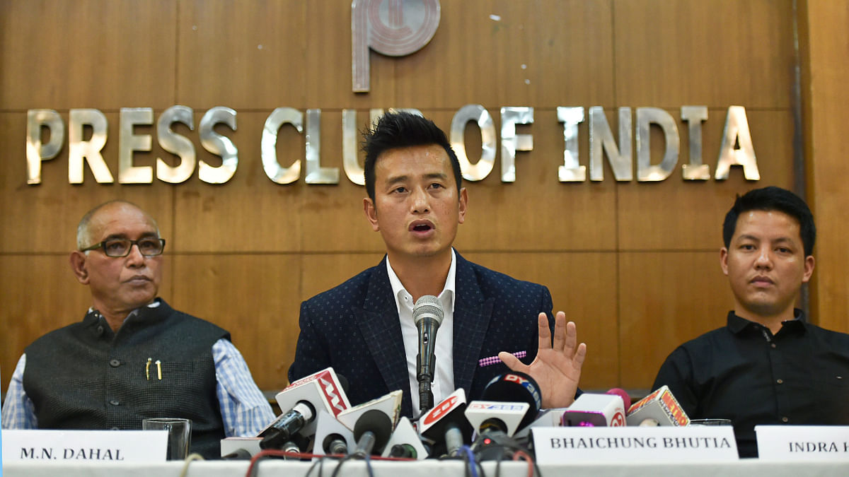 Bhaichung Bhutia files nomination for AIFF president's post, Kalyan Chaubey frontrunner in the race