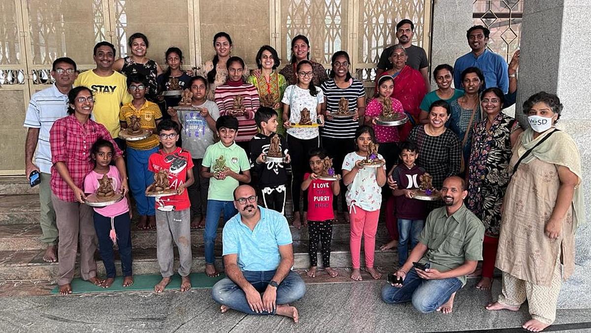 Sessions to make eco-friendly Ganesha idols are on in full swing