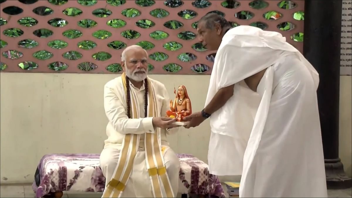 PM Modi visits Adi Shankara's birthplace in Kerala