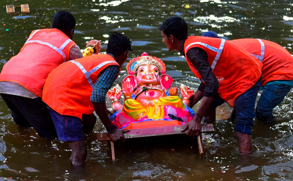 Over 1.50 lakh Ganesha idols immersed in BBMP limits