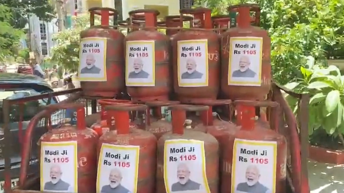 TRS hits back at Sitharaman with PM's photo on LPG cylinders over hike in cooking gas prices