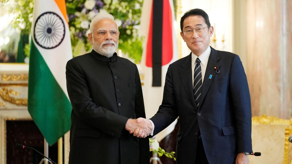 PM Narendra Modi meets Japanese counterpart Fumio Kishida