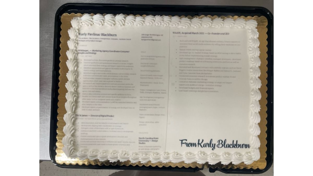 US woman sends resume on cake to Nike; internet divided