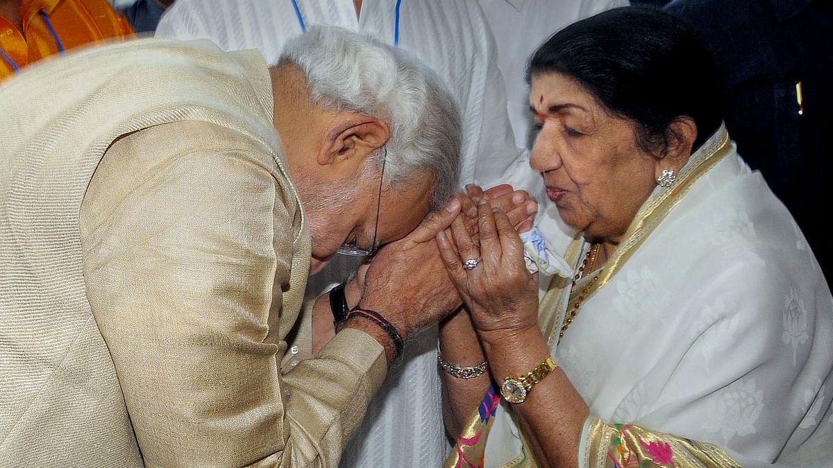 PM Modi pays tributes to Lata Mangeshkar