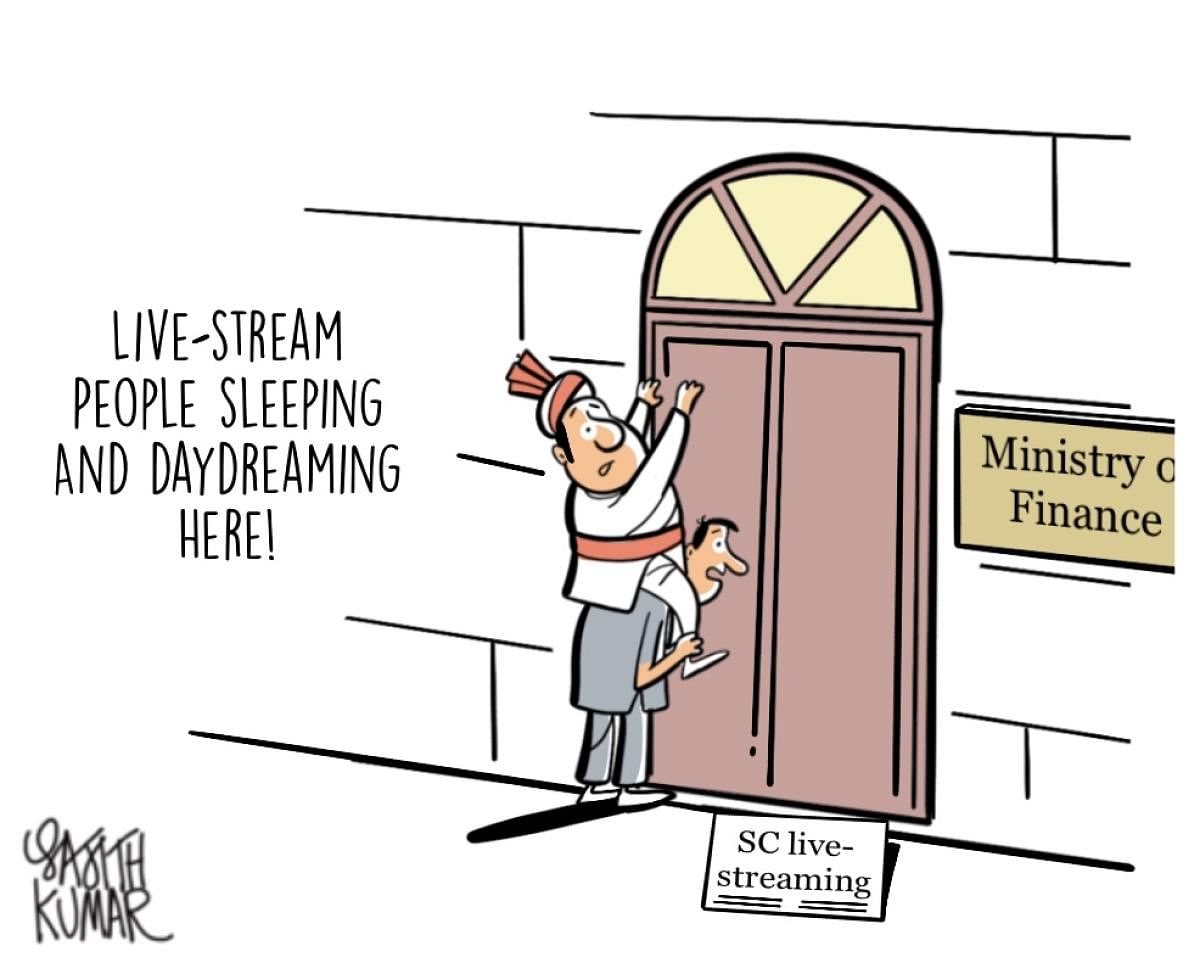 DH Toon | SC live-streams proceedings, but...