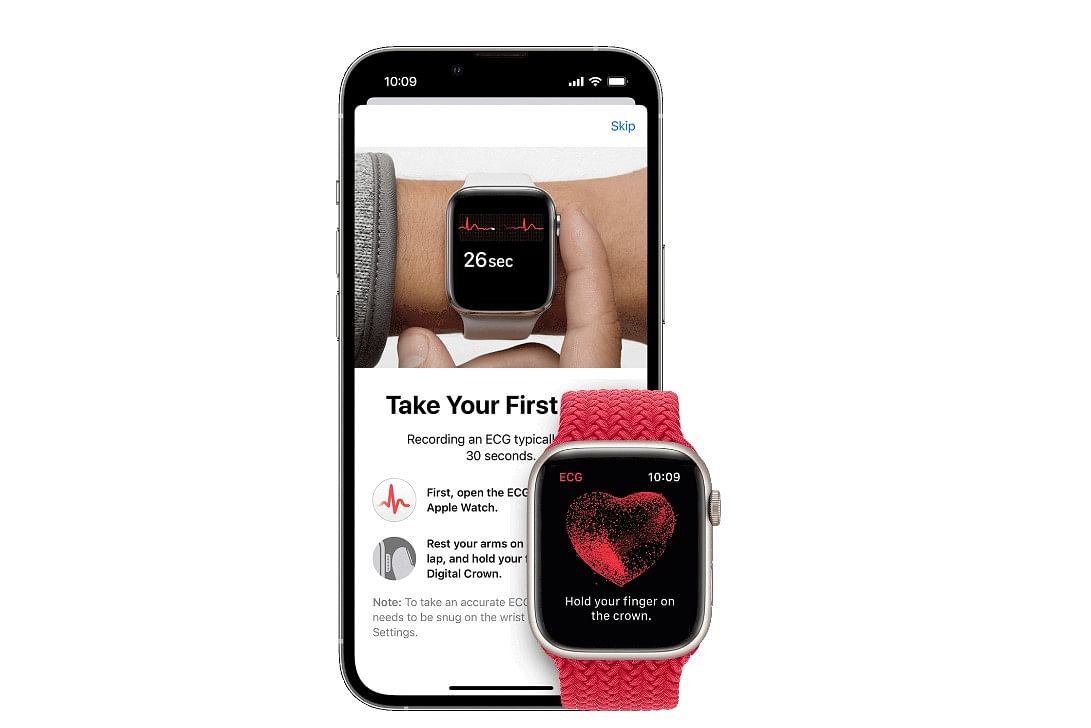 Apple Watches come with ECG app to detect irregular heartbeat (arrhythmia). 