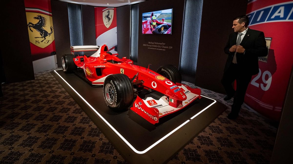 Michael Schumacher's F1 car sells for record $15 million in auction
