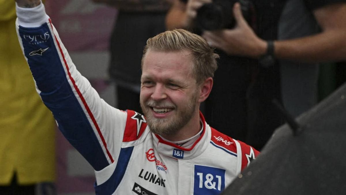 Magnussen claims maiden pole in the rain for Haas