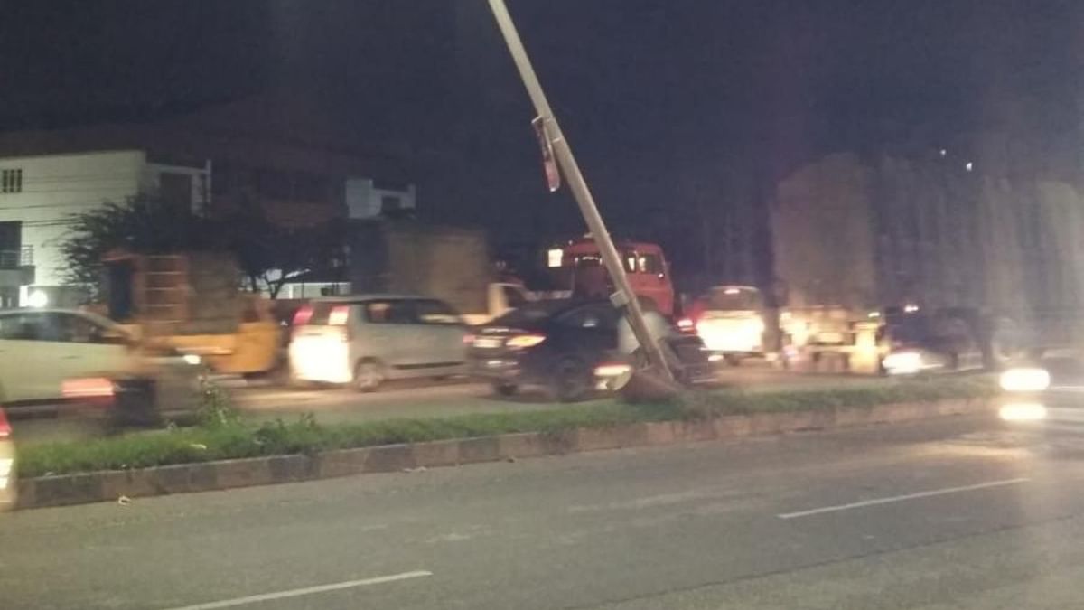 Traffic curbs on Old Madras Road