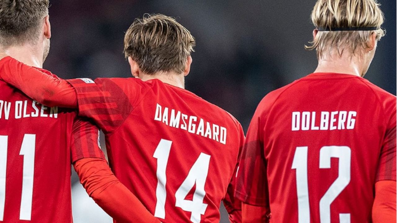 Denmark soccer legends' kits