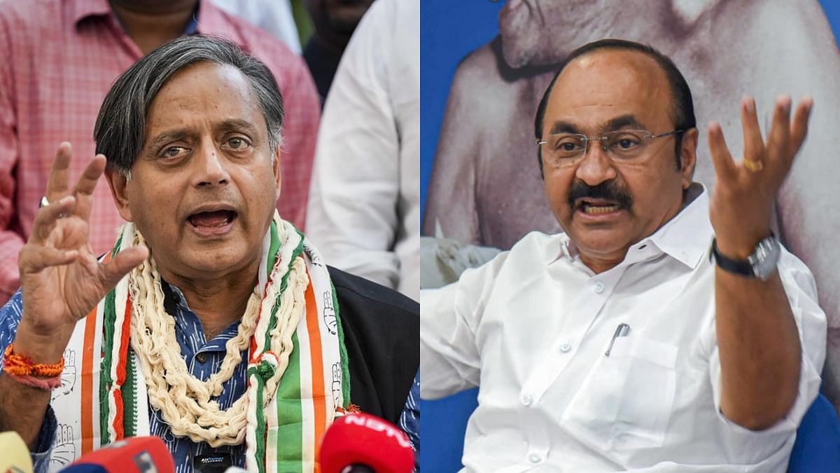 V D Satheesan denies rift with Shashi Tharoor