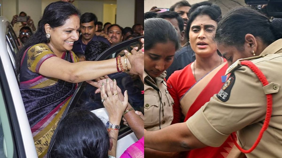 Kavitha, Sharmila-Daughters from different political lineage make headlines in Telangana