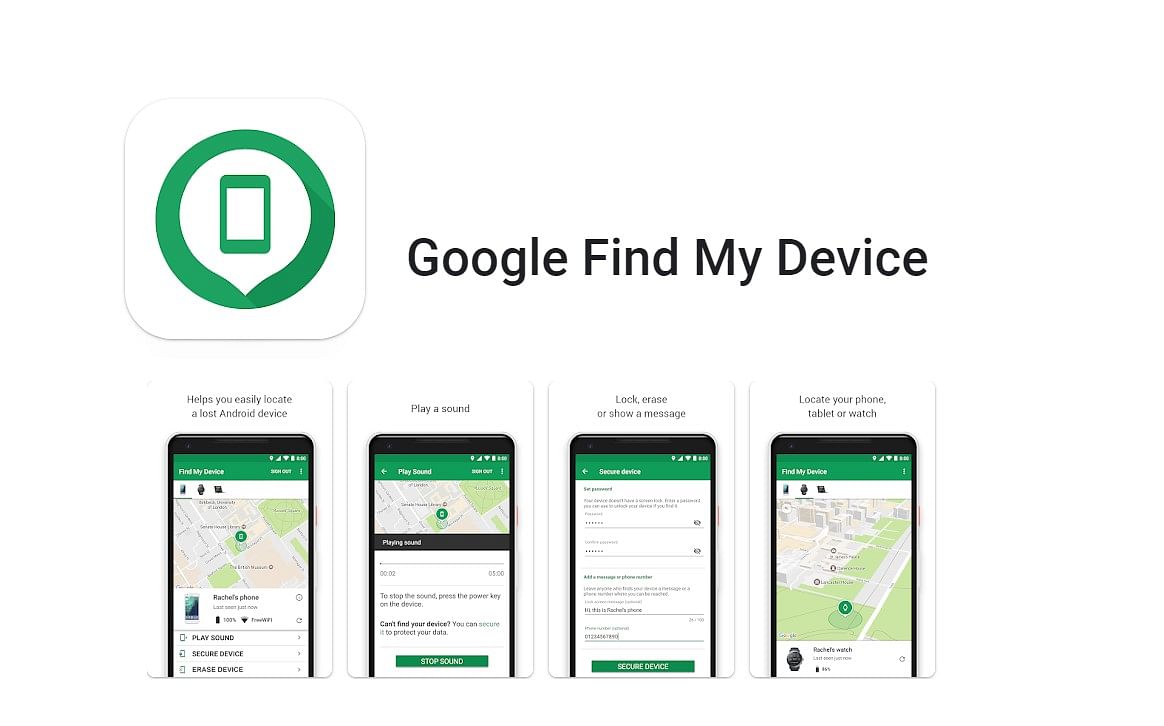Google Find My Device feature. Credit: Google Play Store
