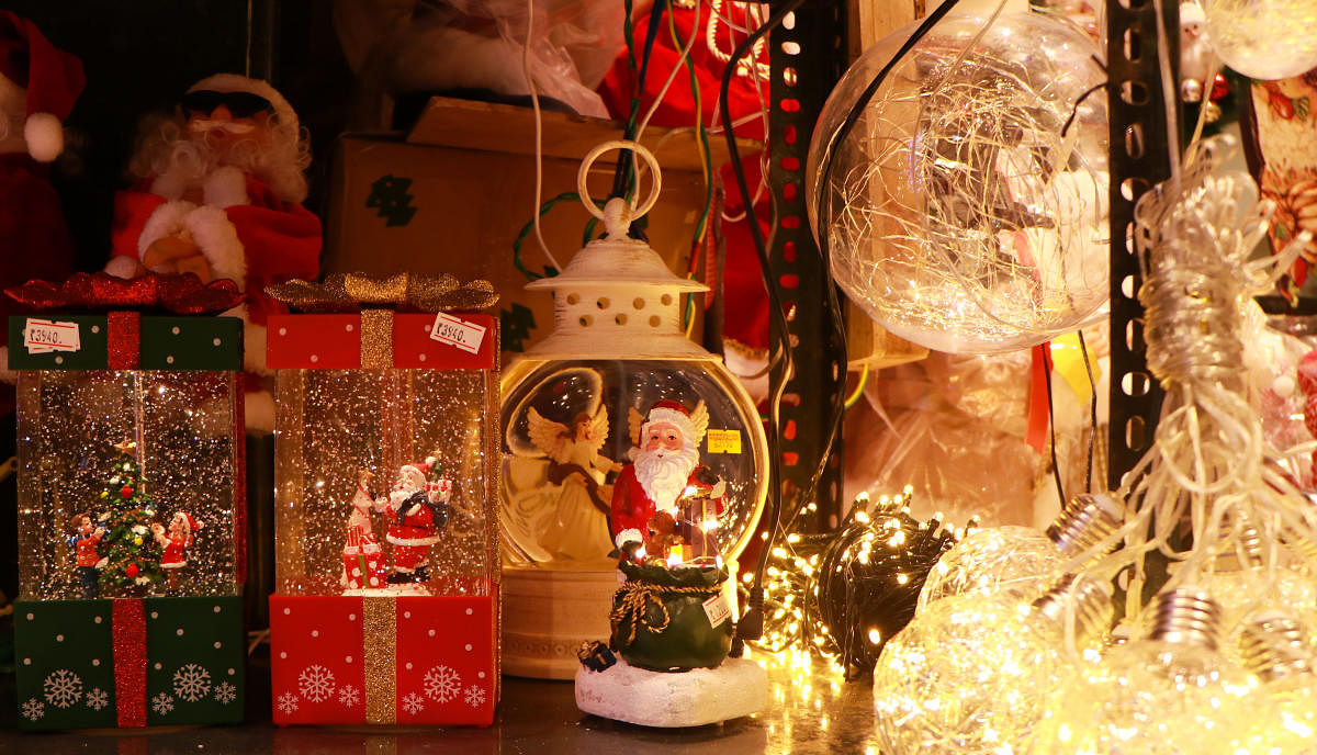Bengaluru shops fill up with Christmas goodies