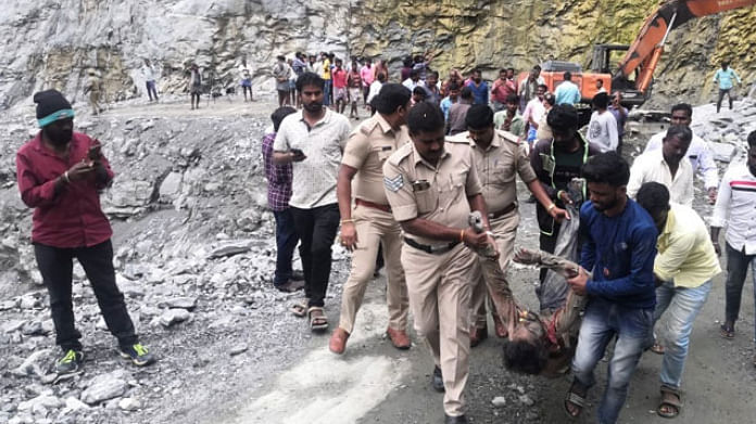 Three labourers killed in quarry mishap in Karnataka's Chamarajanagar